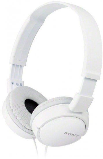 אוזניות קשת Sony MDR-ZX110/W On-Ear - צבע לבן
